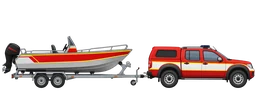 BGF-Boot (Bootsgruppenfahrzeug mit Motorrettungsboot), Seitenansicht