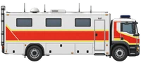 ELW 2 IuK (Einsatzleitwagen 2 der Fachdienstgruppe IuK), Seitenansicht