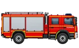 HLF 10 (Hilfeleistungslöschgruppenfahrzeug 10), Seitenansicht