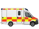 RTW (Rettungswagen), Seitenansicht