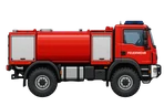 TLF 2000 (Tanklöschfahrzeug 2000), Seitenansicht