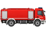 TLF 3000 (Tanklöschfahrzeug 3000), Seitenansicht