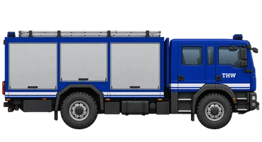 Gerätekraftwagen des THW (GKW (THW)), Seitenansicht